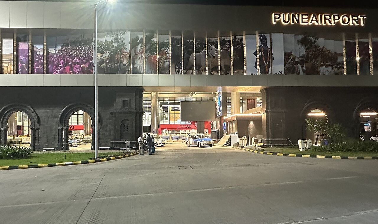 Pune Airport, a short drive from Workin Space coworking in Viman Nagar