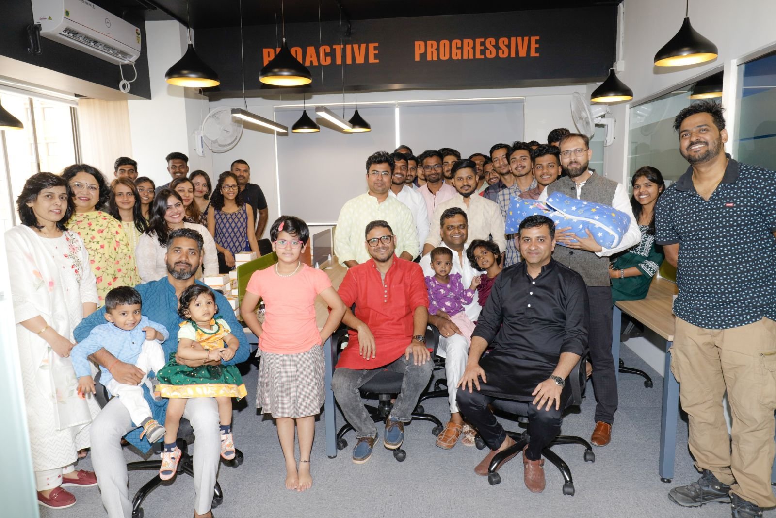 Workin Space founders and members together at the Balewadi coworking space in Pune