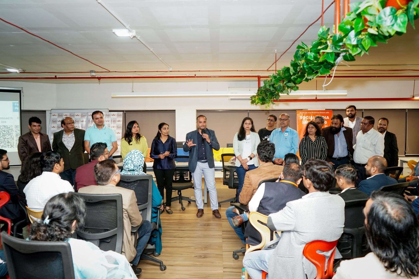 Coworking space at WorkinSpace with modern amenities