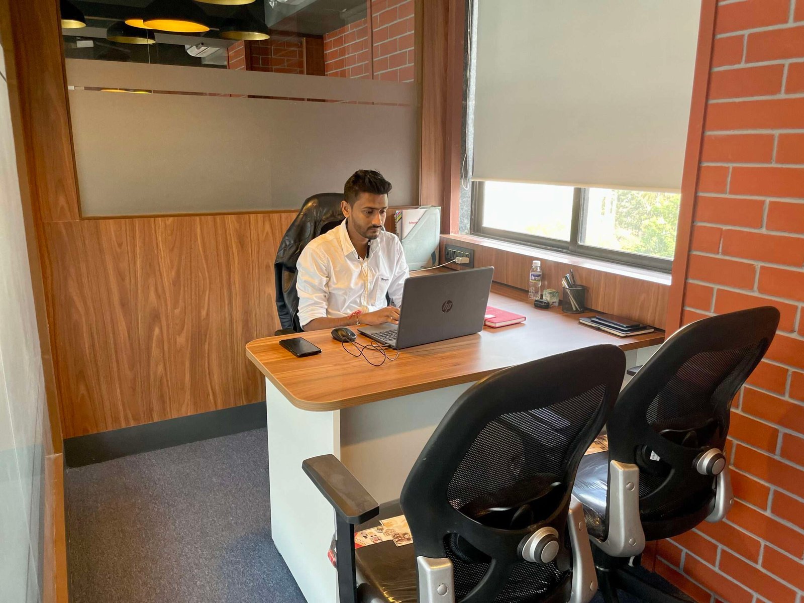 Coworking seating at Workin Space, Modi Square, Balewadi